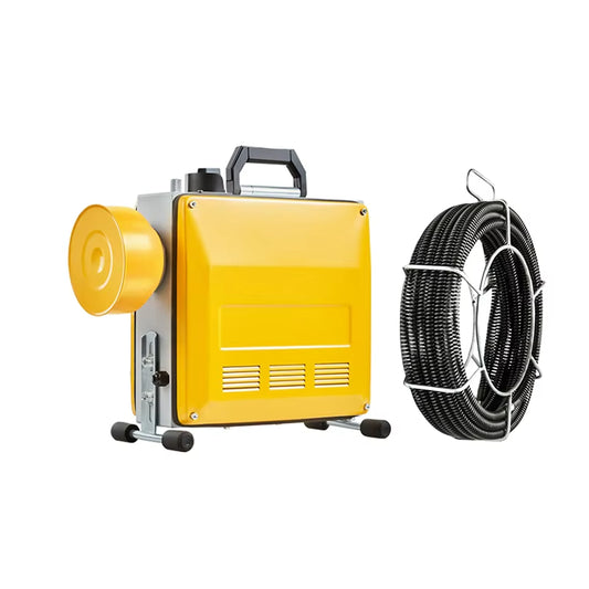 Free Sample for Wholesale – GQ-150 Yellow High-Power Drain Cleaning Machine | 3000W Peak Motor | 40M Cable Reach | For Home, Commercial & Industrial Use