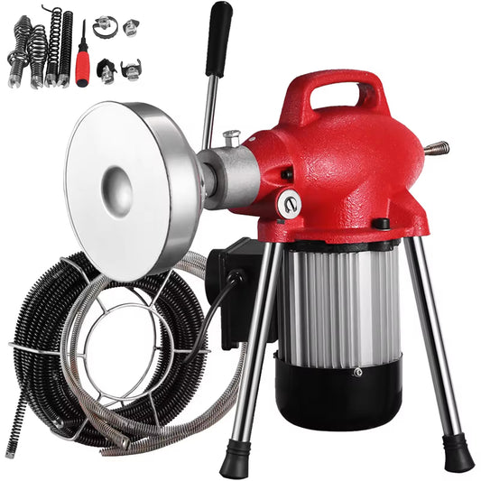 Free Machine Sample for Wholesalers – GQ-75 Red Drain Cleaning Machine | 550W | 27.5M Cable