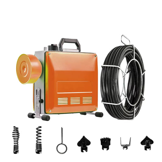 Free Sample for Bulk Orders – GQ-150 Orange High-Power Drain Cleaning Machine | 3000W Peak | 40M Reach